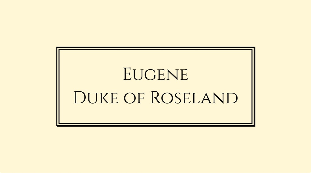 Duke of Roseland landing page