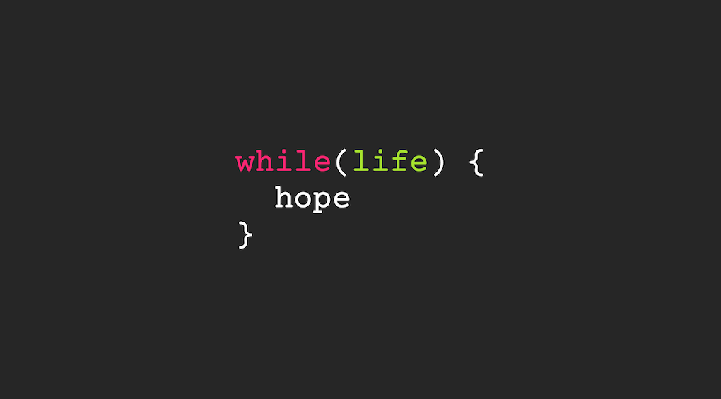 While Life Hope landing page